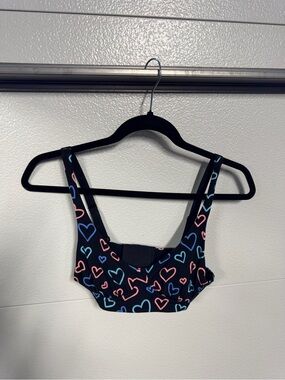 MeUndies Black Heart-Print Bralette Top - Women Intimates